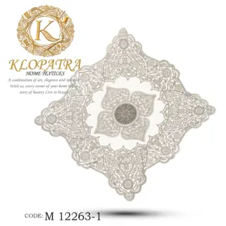 رومیزی مربع طرح چهارپر
