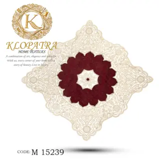 رومیزی مربع طرح خورشیدی