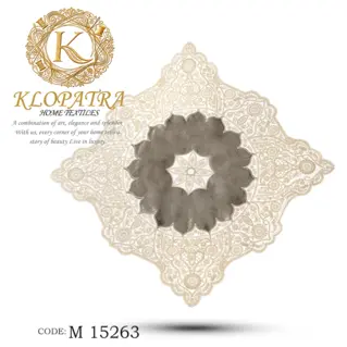 رومیزی مربع طرح خورشیدی