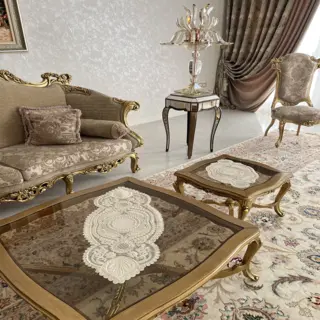 رومیزی سه تکه گندمی