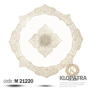 رومیزی مربع مخمل طرح الیزه