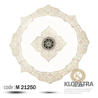 رومیزی مربع مخمل طرح الیزه
