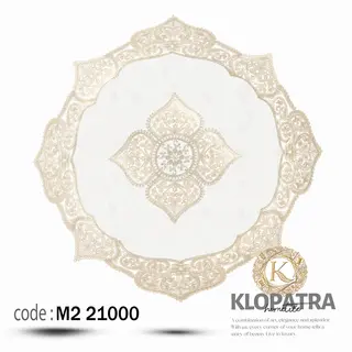 رومیزی مربع مخمل طرح الیزه