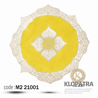 رومیزی مربع مخمل طرح الیزه