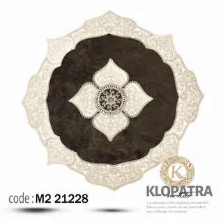 رومیزی مربع مخمل طرح الیزه