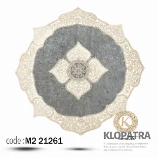 رومیزی مربع مخمل طرح الیزه