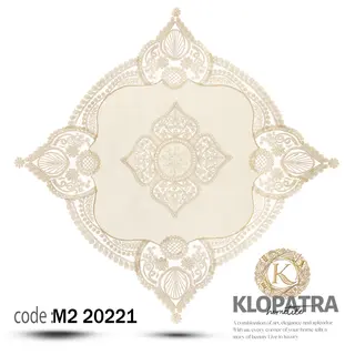 رومیزی مربع مخمل طرح گیسو