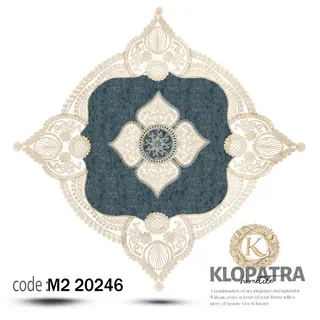 رومیزی مربع مخمل طرح گیسو