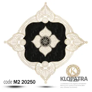 رومیزی مربع مخمل طرح گیسو