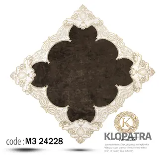 رومیزی مخمل طرح گلدیس