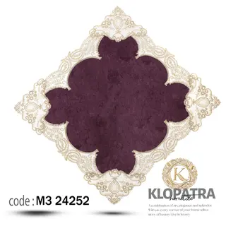 رومیزی مخمل طرح گلدیس