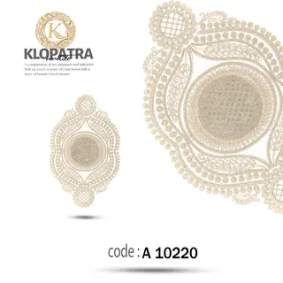 رومیزی عسلی تک طرح گندمی
