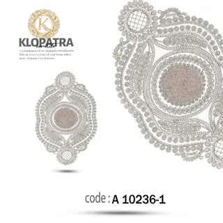 رومیزی عسلی تک طرح گندمی