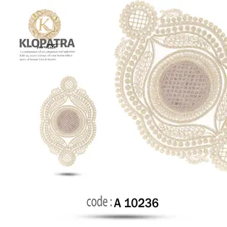 رومیزی عسلی تک طرح گندمی