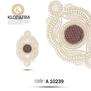رومیزی عسلی تک طرح گندمی