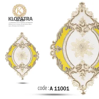 رومیزی عسلی تک طرح گل برجسته