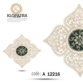 رومیزی عسلی تک طرح چهارپر
