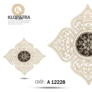 رومیزی عسلی تک طرح چهارپر