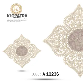 رومیزی عسلی تک طرح چهارپر