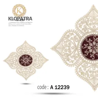 رومیزی عسلی تک طرح چهارپر