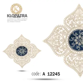 رومیزی عسلی تک طرح چهارپر