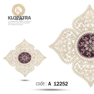 رومیزی عسلی تک طرح چهارپر