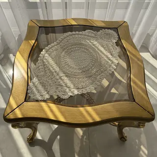 رومیزی میزعسلی طرح گندمی