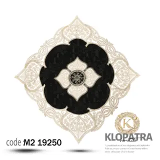 رومیزی مربع مخمل طرح بونسای