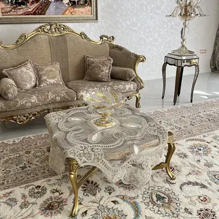 رومیزی مربع دانتل