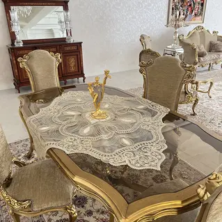 رومیزی مربع دانتل