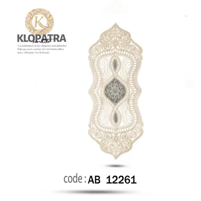 رومیزی رانر طرح چهارپر - رنگ طوسی