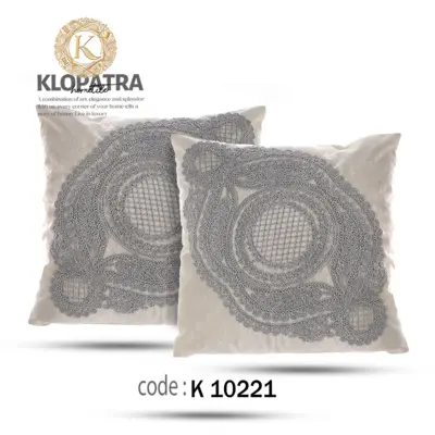 کوسن مبلی مخمل طرح گندمی 
