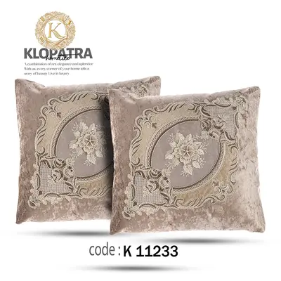 کوسن مبلی مخمل گل برجسته