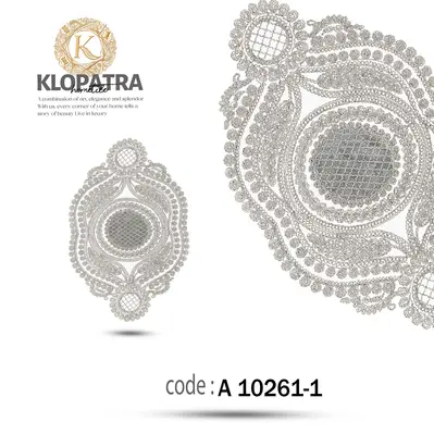 رومیزی عسلی تک طرح گندمی - رنگ طوسی