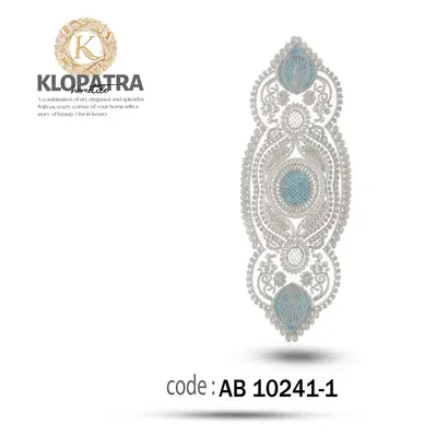 رومیزی رانر طرح گندمی رنگ آبی روشن