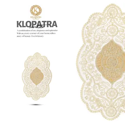رومیزی میزعسلی تک طرح خورشیدی