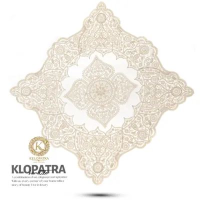 رومیزی مربع طرح چهارپر