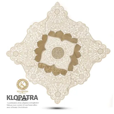 رومیزی مربع سفارشی طرح چهارپر