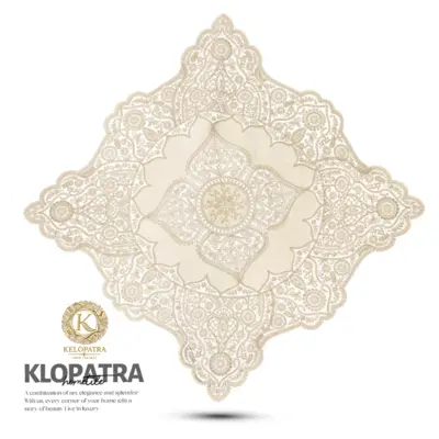 رومیزی مربع سفارشی طرح چهارپر