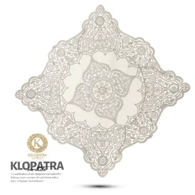 رومیزی مربع سفارشی طرح چهارپر
